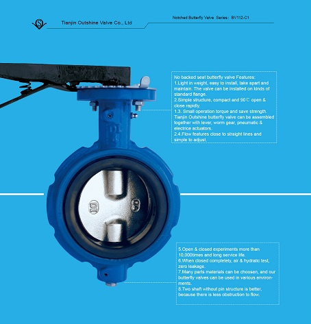 1.5``Norched Butterfly Valve